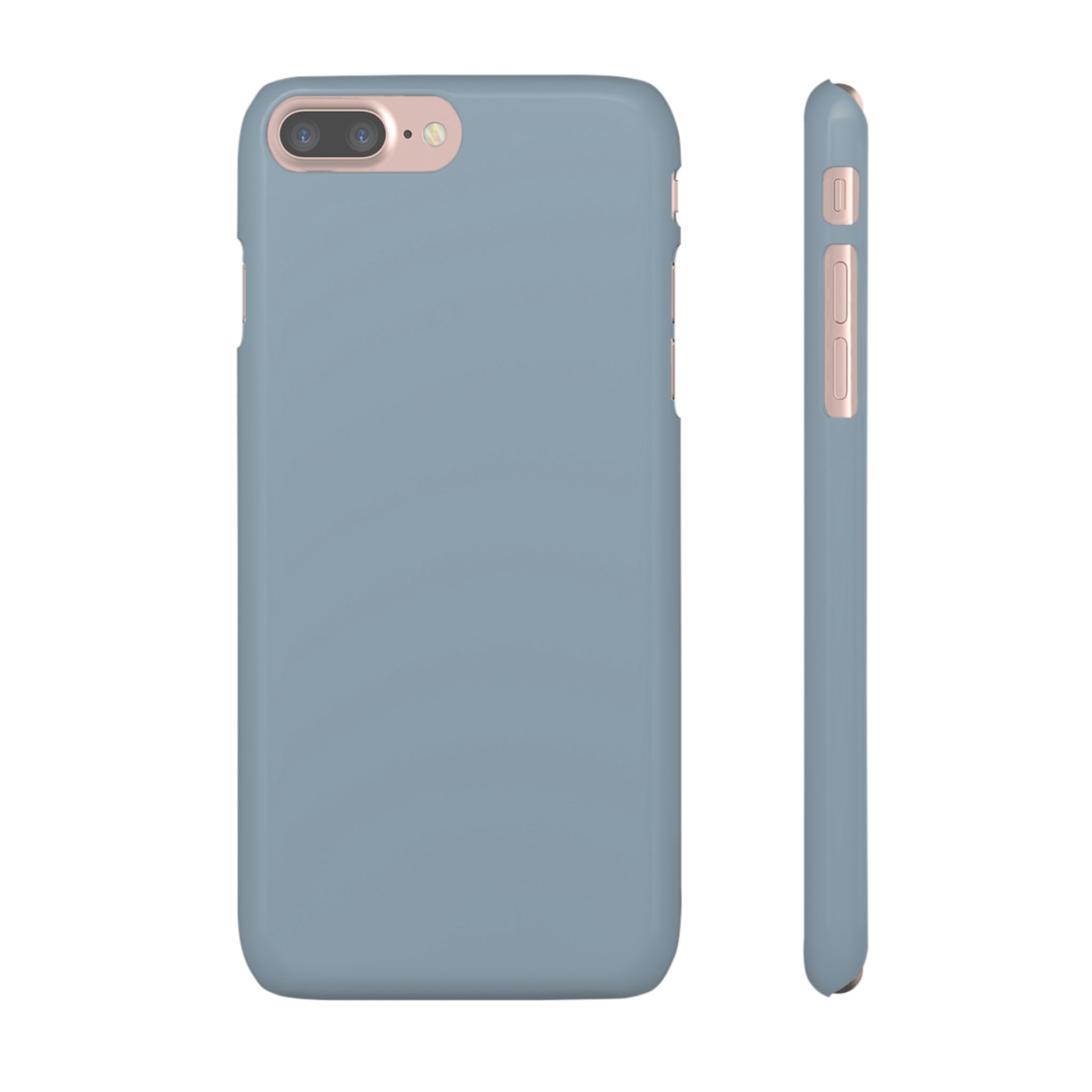 Cadet Grey iPhone Case (Slim) iPhone 7 Plus Glossy Phone Case