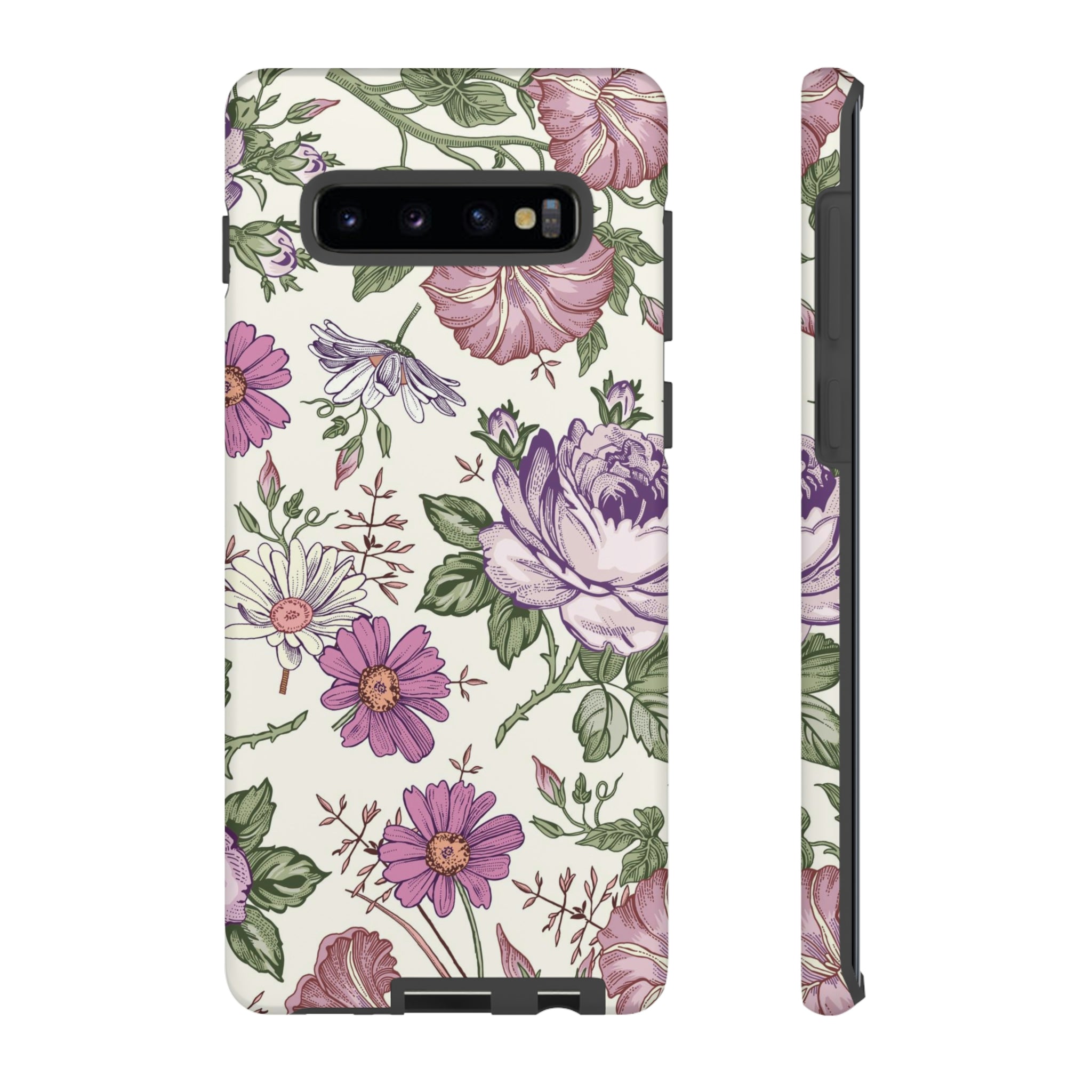 Pastel Vintage Flower Samsung Case (Protective) Samsung Galaxy S10 Plus Matte Phone Case