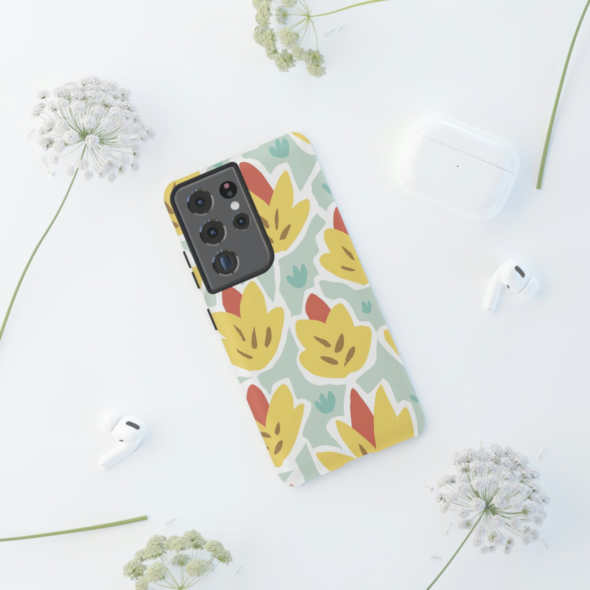 Summer Yellow Happy Flower Samsung Case (Protective) Phone Case