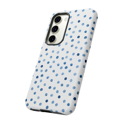 Blue Dots Pattern Android Case (Protective) Phone Case