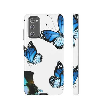 Blue Butterflies Android Case (Protective) Samsung Galaxy S20 FE Glossy Phone Case