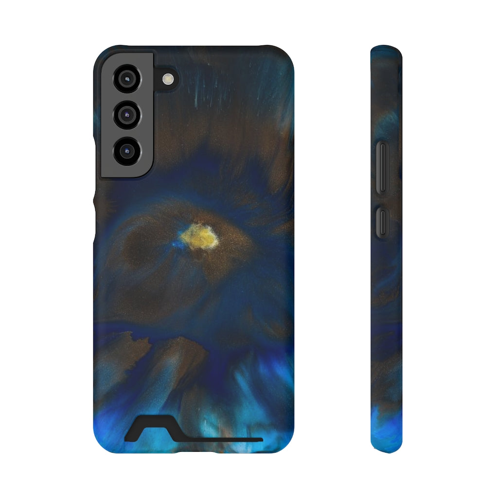 Space Galaxy Ink Art Samsung Case (Card) Samsung Galaxy S22 Plus Matte Without gift packaging Phone Case