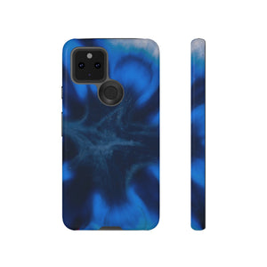 Blue Star Marble Ink Art Android Case (Protective) Google Pixel 5 5G Glossy Phone Case