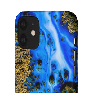 Blue River Ink Art iPhone Case (Slim) Phone Case