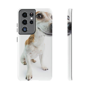 Funny Smiling Dog Android Case (Protective) Samsung Galaxy S21 Ultra Glossy Phone Case