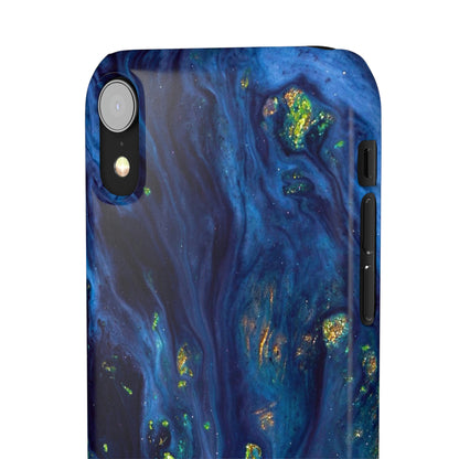 Green Opal Ink Art iPhone Case (Slim) Phone Case