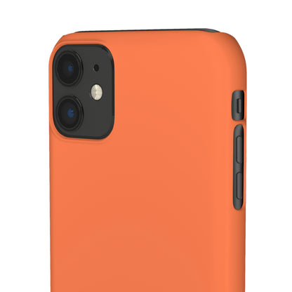 Coral Orange iPhone Case (Slim) Phone Case