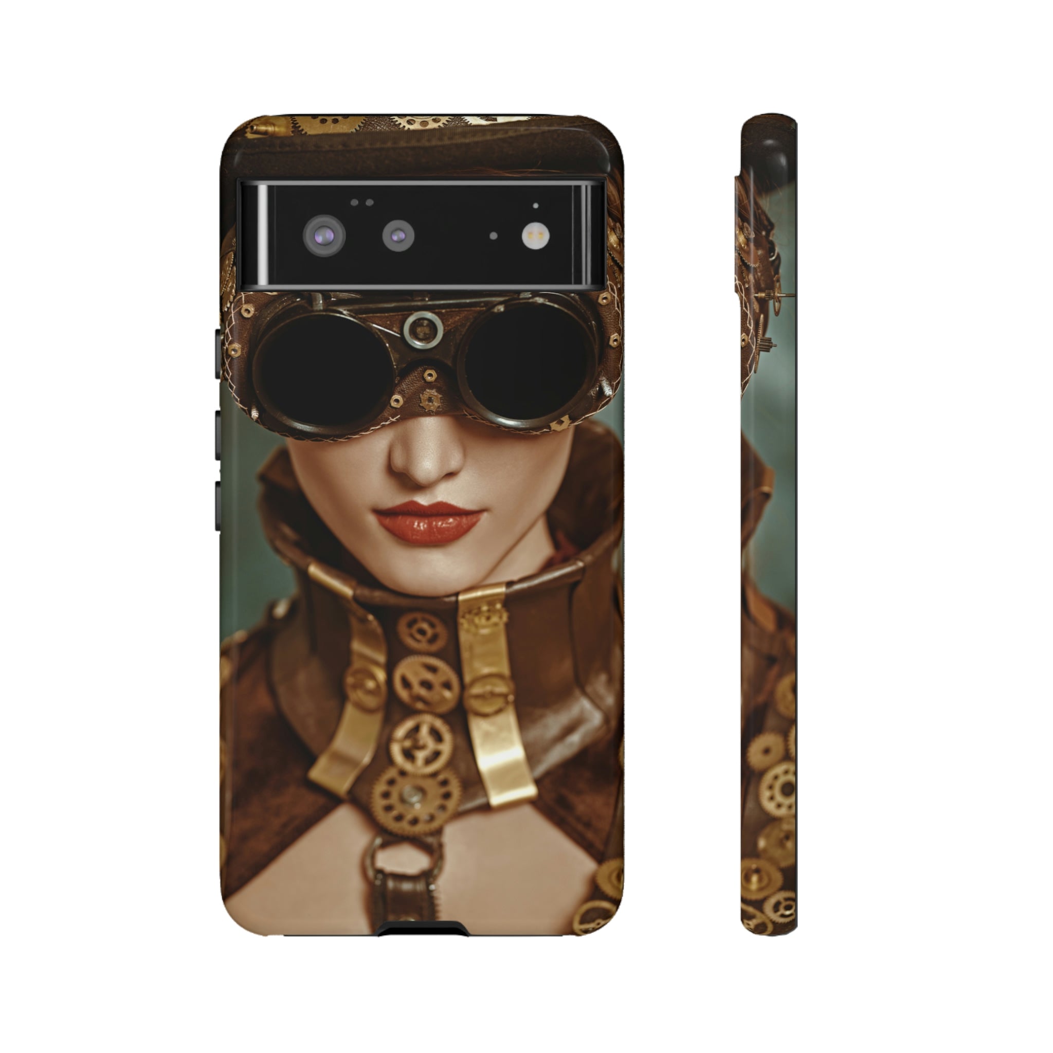 Steampunk Lady Android Case (Protective) Google Pixel 6 Glossy Phone Case