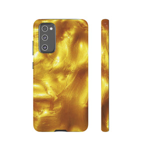 Liquid Gold Android Case (Protective) Samsung Galaxy S20 FE Glossy Phone Case