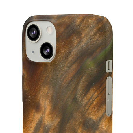 Gold Sand Ink Art iPhone Case (Slim) Phone Case