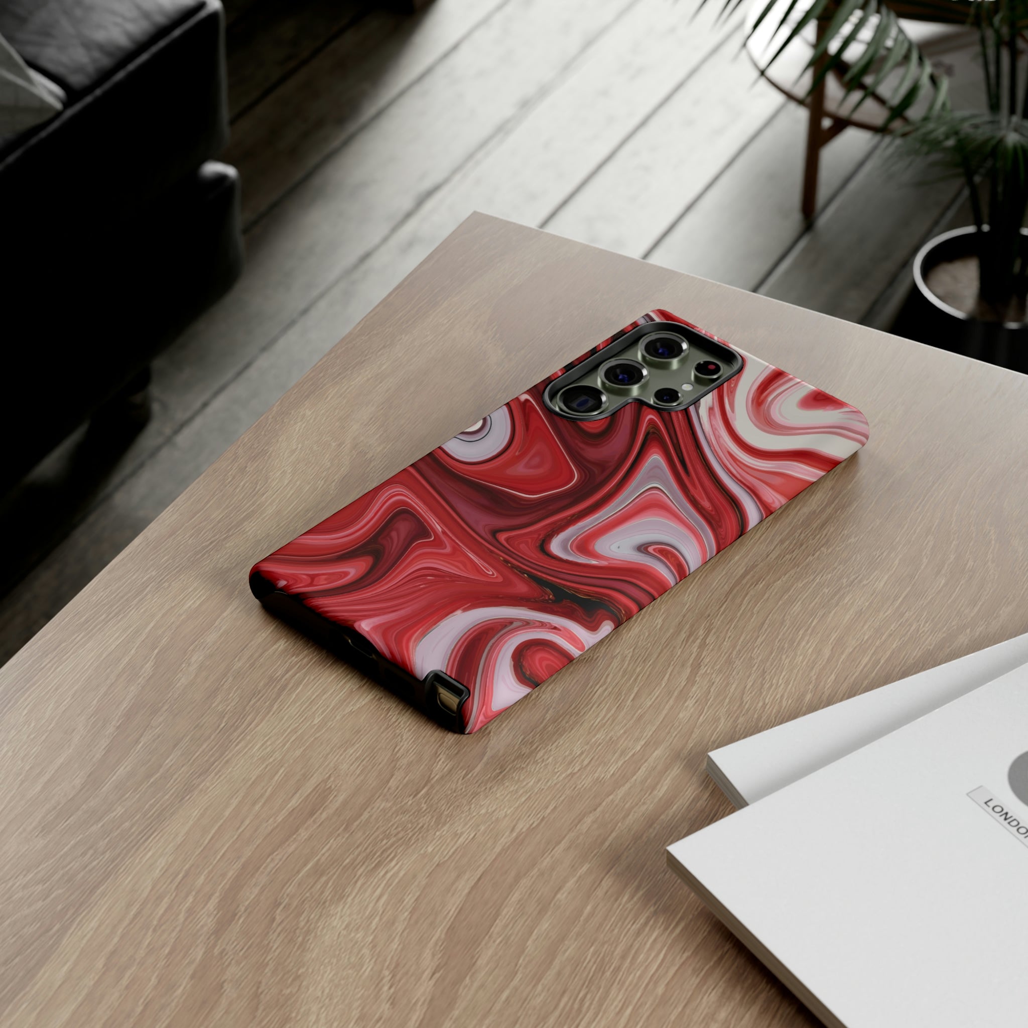 Red White Liquid Android Case (Protective) Phone Case