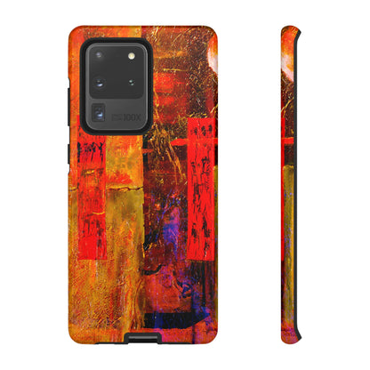 Red Oil Painting Android Case (Protective) Samsung Galaxy S20 Ultra Glossy Phone Case