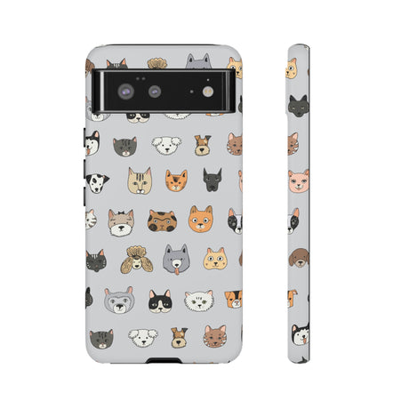 Cats n Dogs Pattern Android Case (Protective) Google Pixel 6 Matte Phone Case