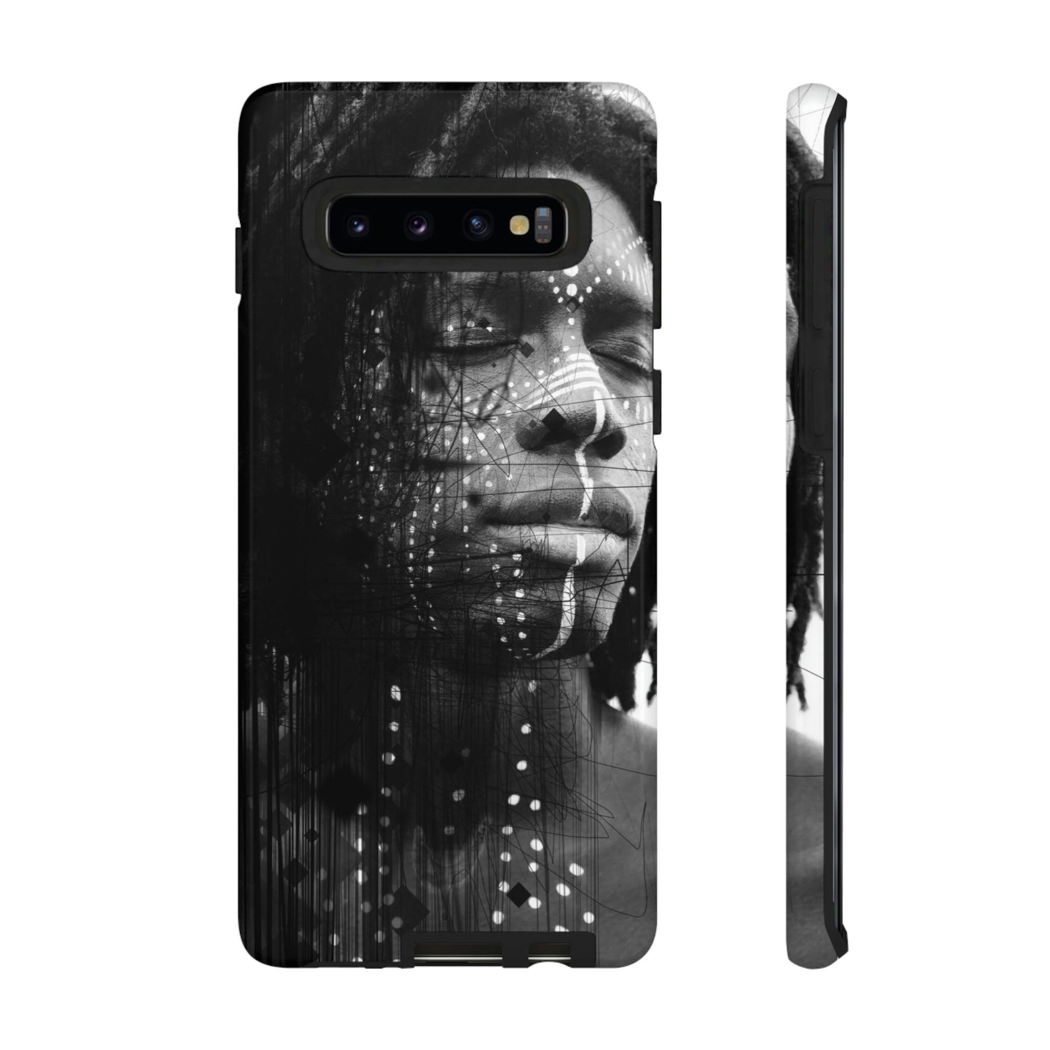 Face Paint Android Case (Protective) Samsung Galaxy S10 Glossy Phone Case