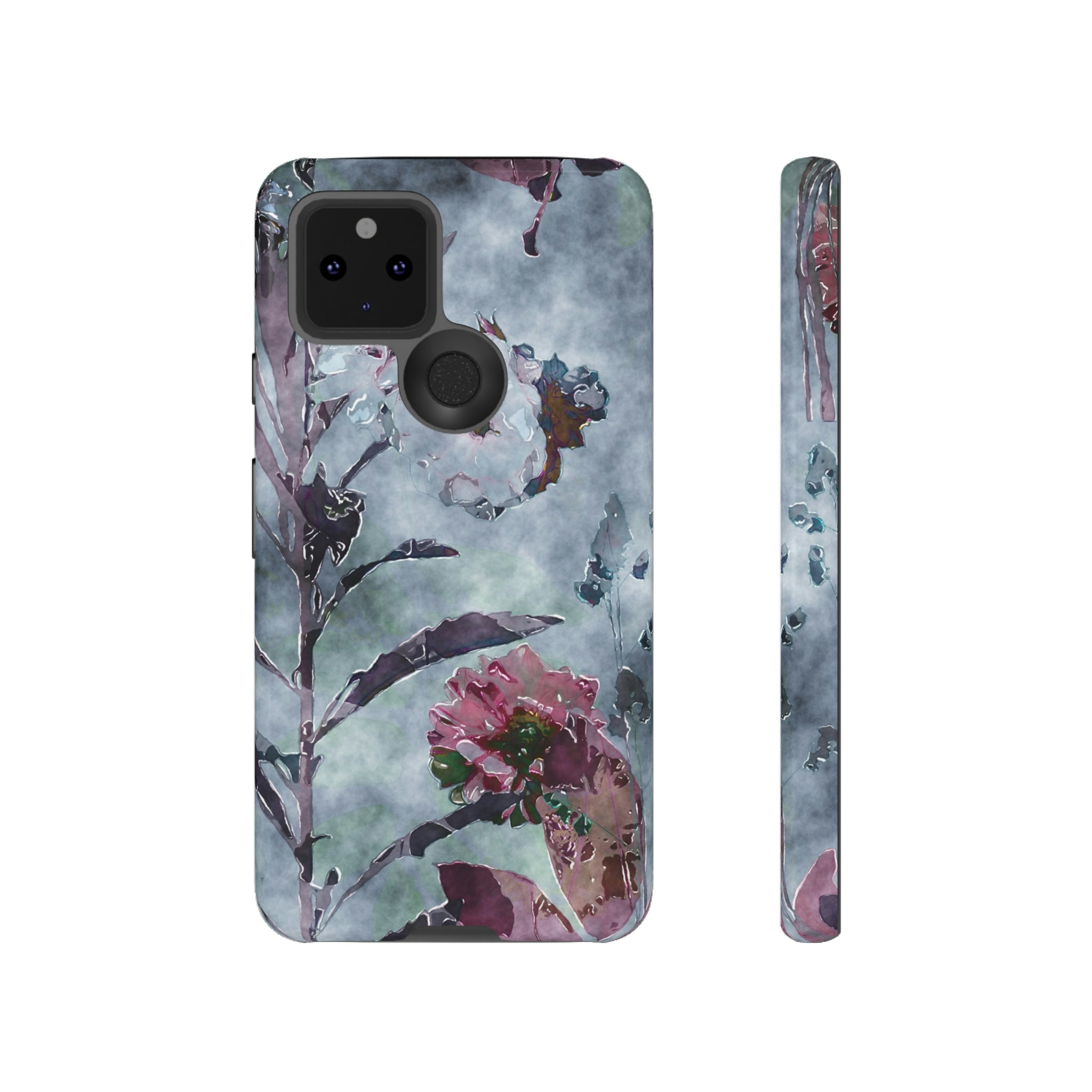 Monochrome Roses Android Case (Protective) Google Pixel 5 5G Glossy Phone Case