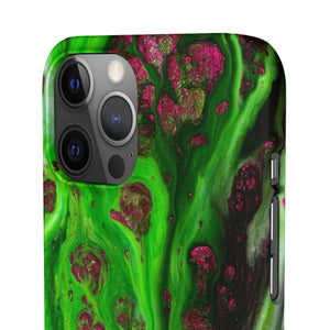 Toxic Green Ink Art iPhone Case (Slim) Phone Case