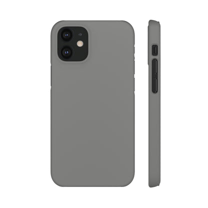 Battleship Gray iPhone Case (Slim) iPhone 12 Mini Matte Phone Case