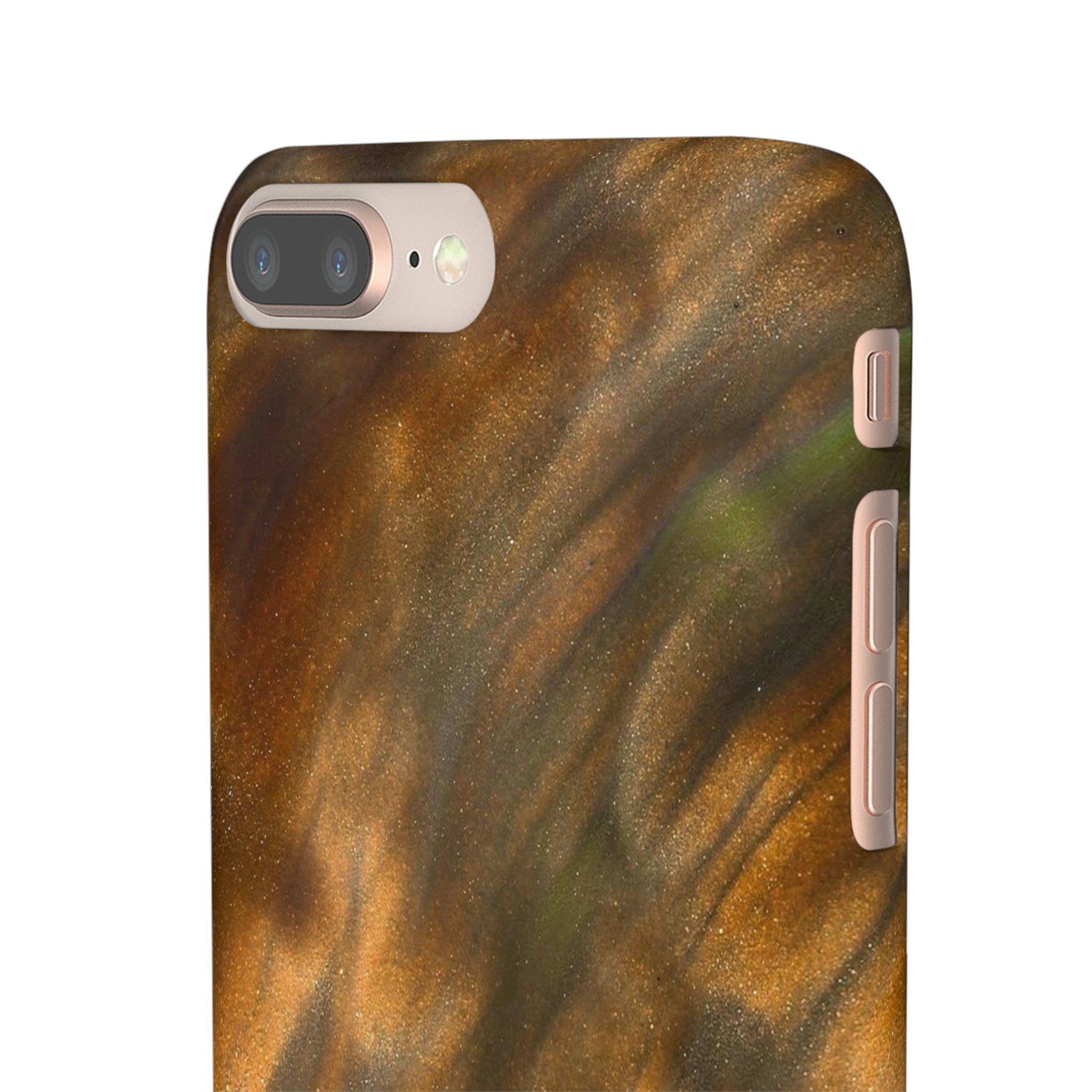 Gold Sand Ink Art iPhone Case (Slim) Phone Case