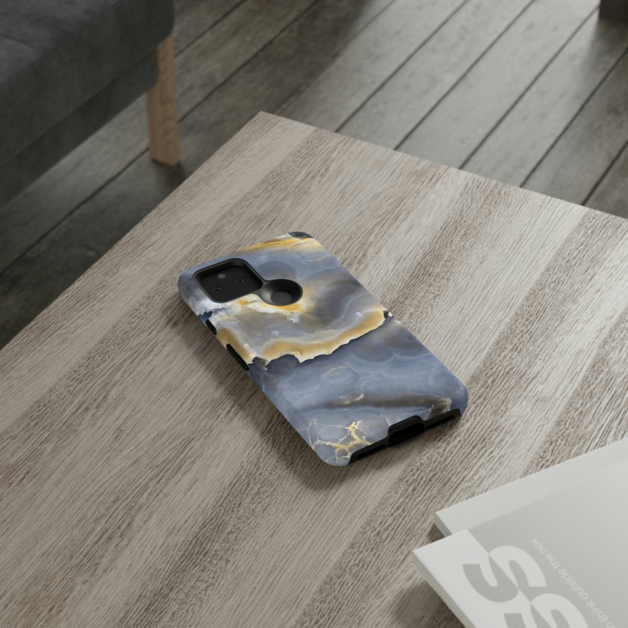 Marble Blue Gold Android Case (Protective) Phone Case