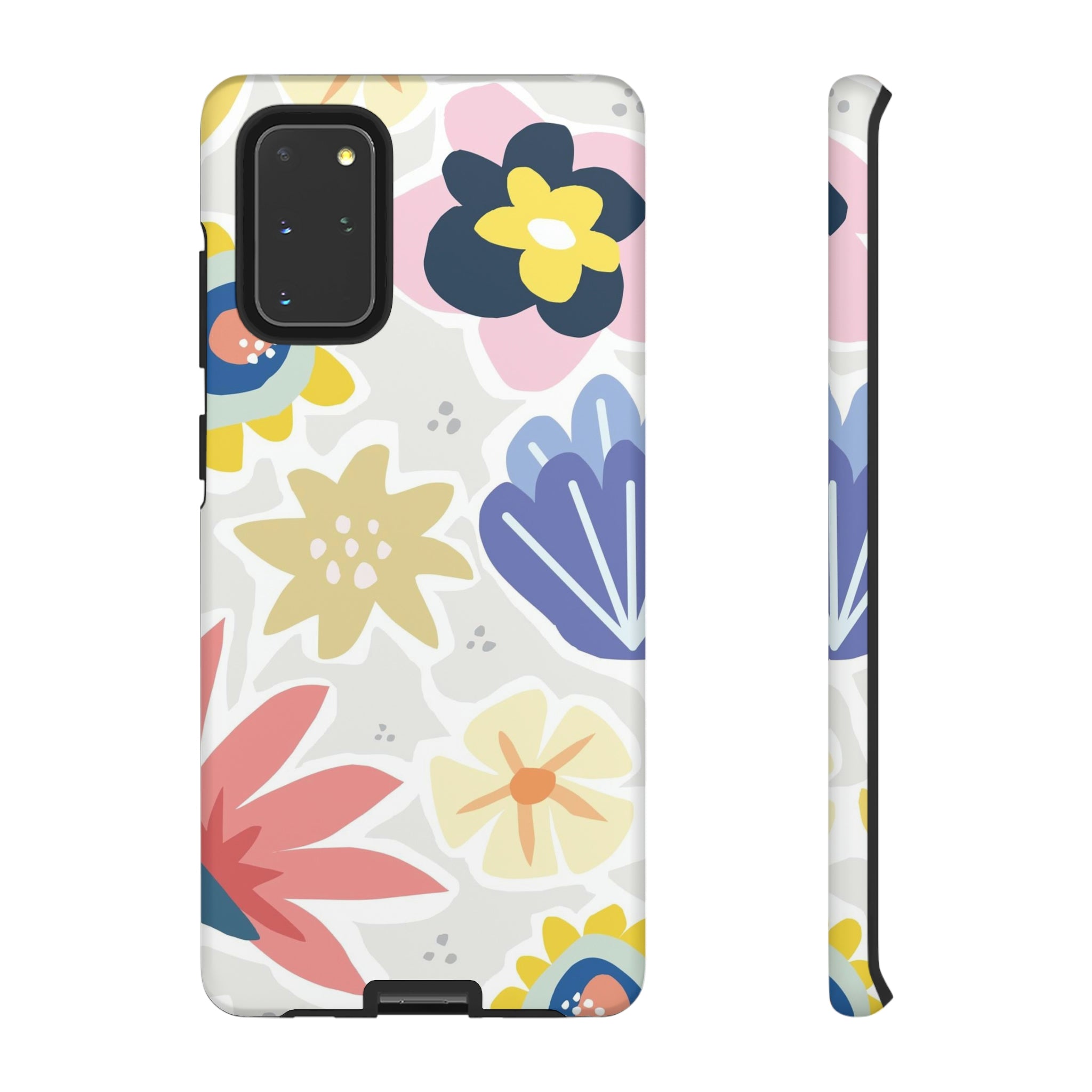 Blue Bouquet Happy Flower Samsung Case (Protective) Samsung Galaxy S20+ Matte Phone Case