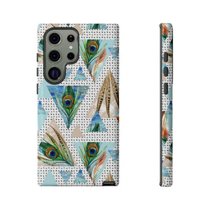 Peacock Feathers Android Case (Protective) Samsung Galaxy S23 Ultra Glossy Phone Case