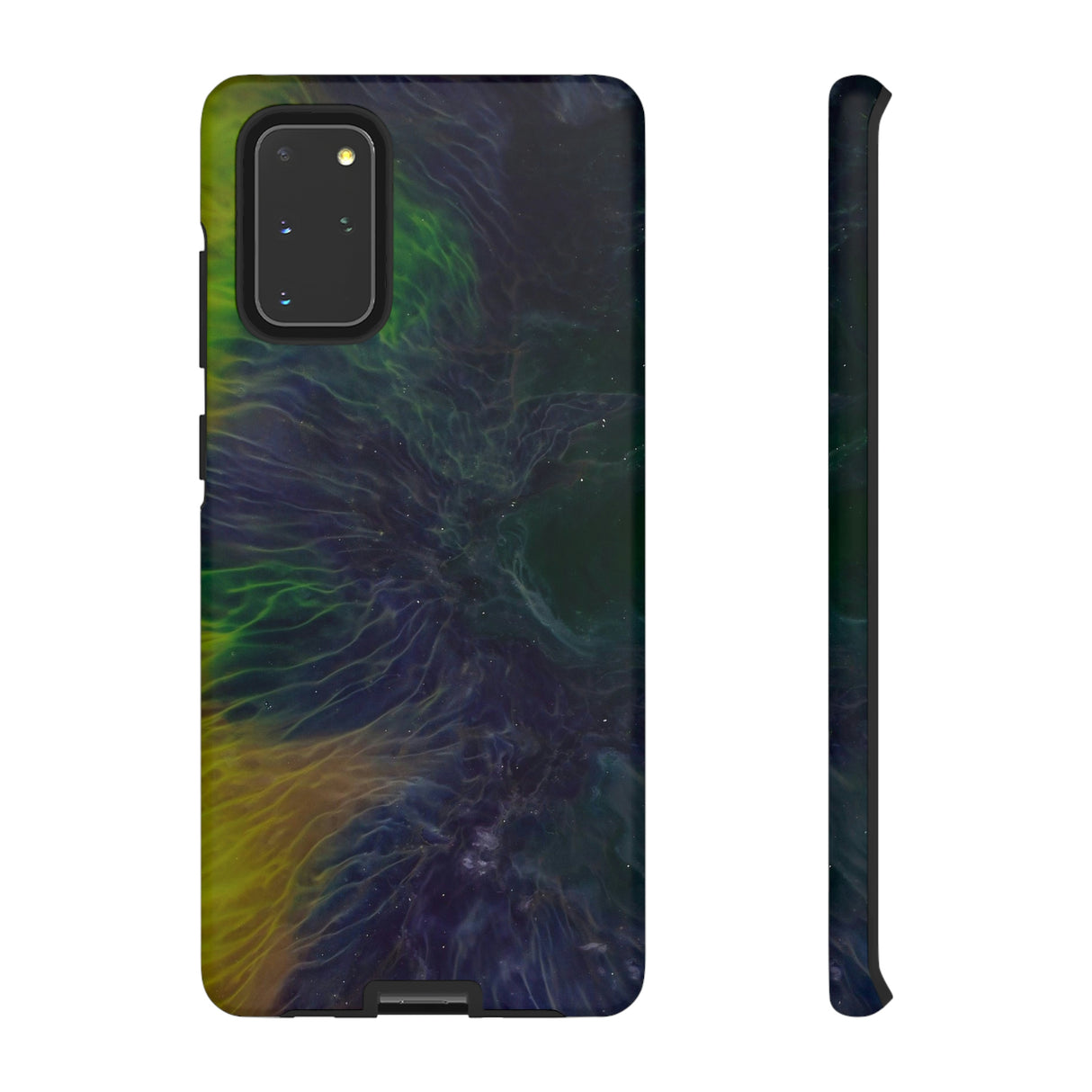 Dark Blue Ink Art Android Case (Protective) Samsung Galaxy S20+ Matte Phone Case