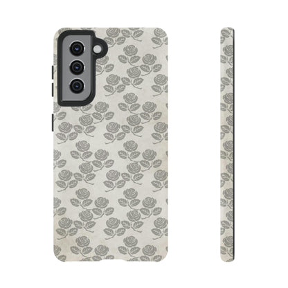 Roseniara Gothic Flower Samsung Case (Protective) Samsung Galaxy S21 Matte Phone Case