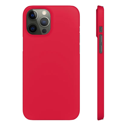 Crimson Red iPhone Case (Slim) iPhone 12 Pro Max Matte Phone Case