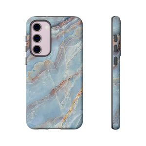 Blue Marble Background Android Case (Protective) Samsung Galaxy S23 Plus Matte Phone Case