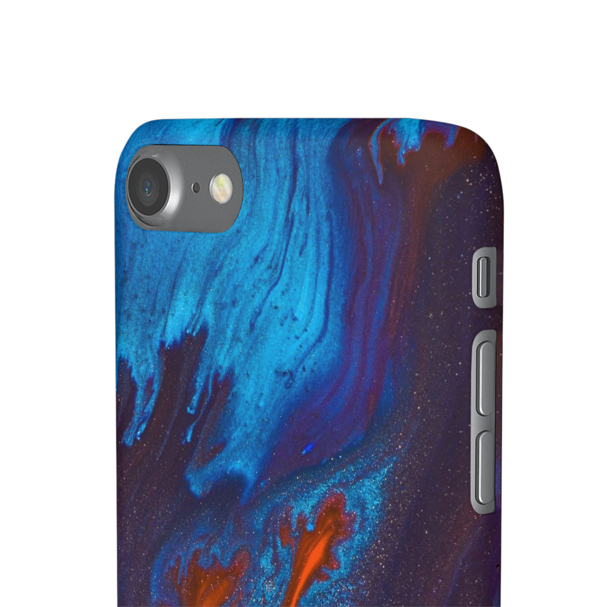 Orange Flame Ink Art iPhone Case (Slim) Phone Case