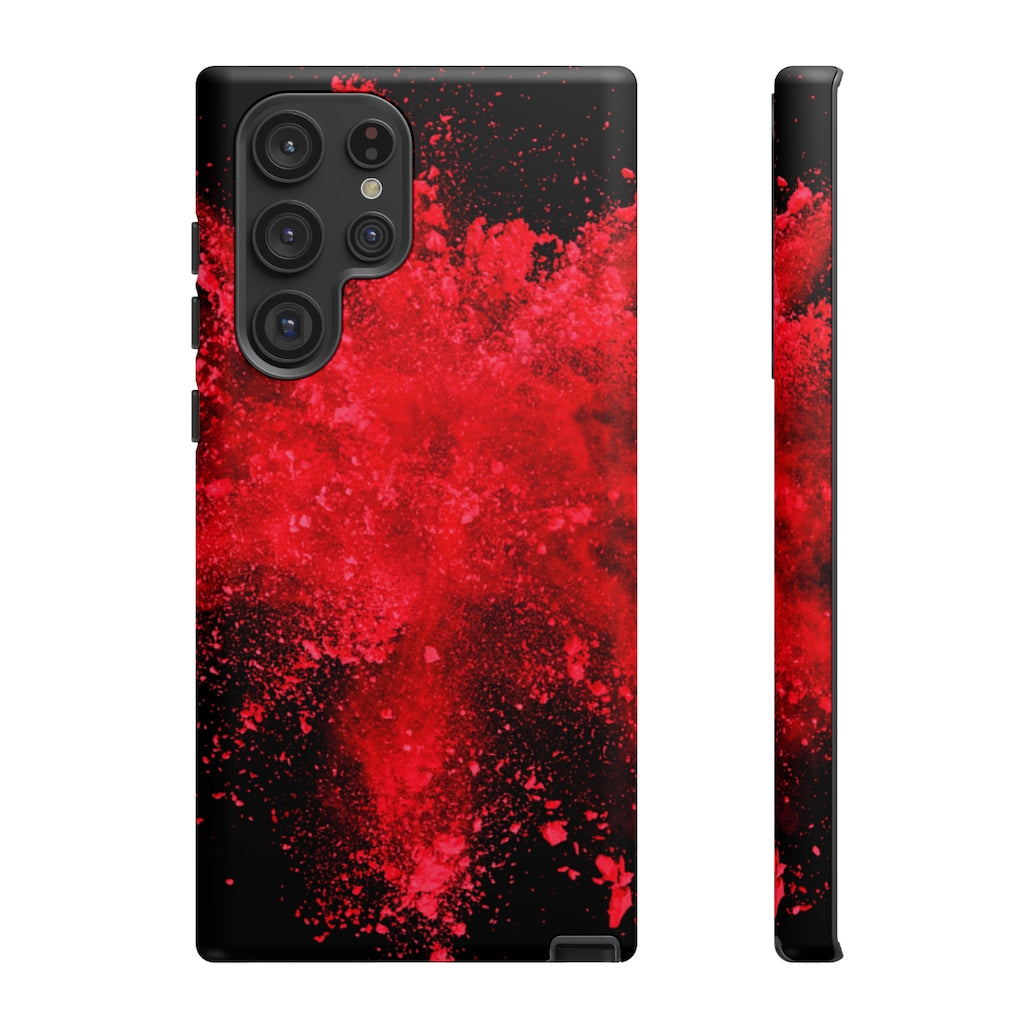 Red Explosion Andriod Case (Protective) Samsung Galaxy S22 Ultra Matte Phone Case