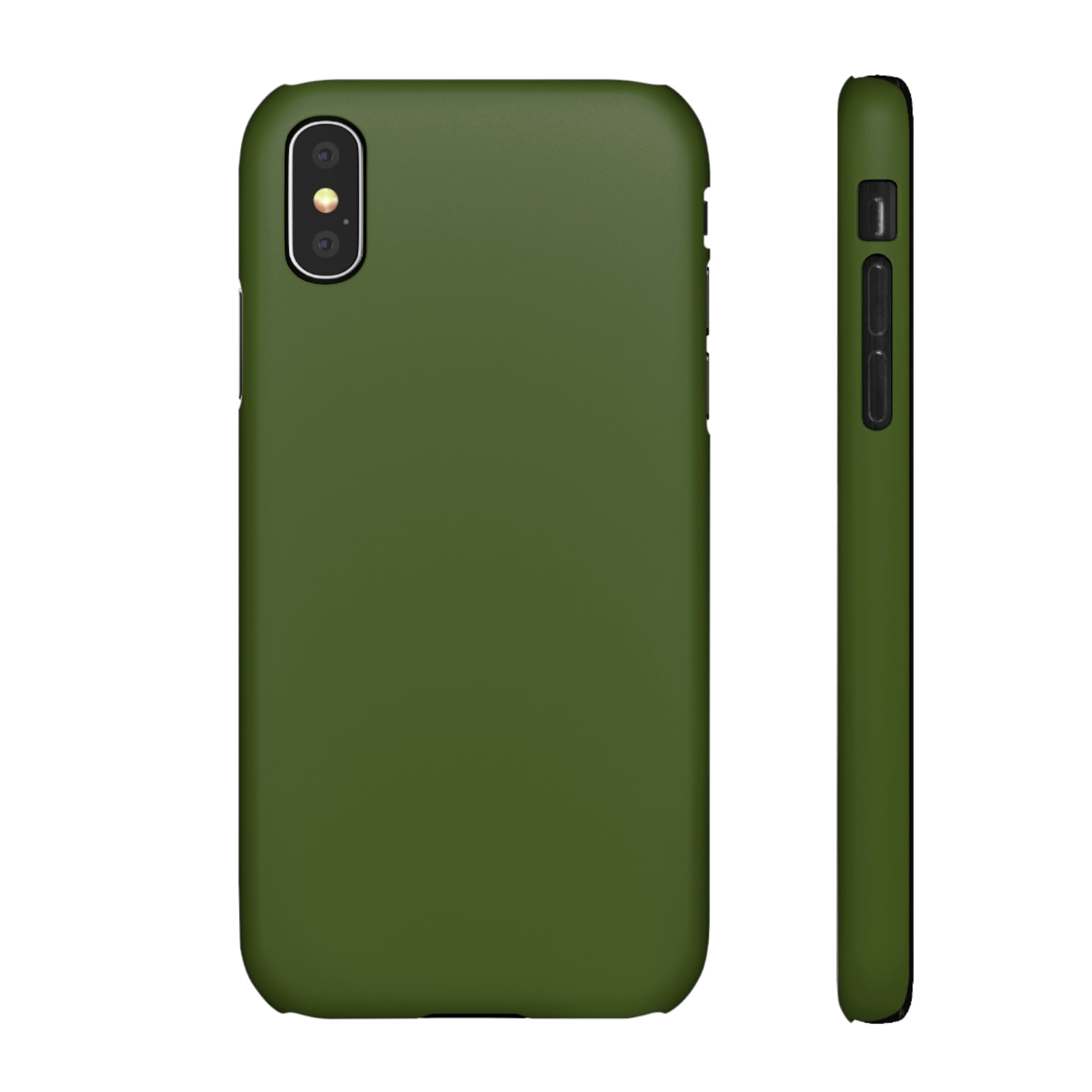 Dark Moss Green iPhone Case (Slim) iPhone X Matte Phone Case