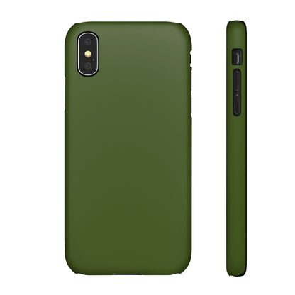 Dark Moss Green iPhone Case (Slim) iPhone X Matte Phone Case