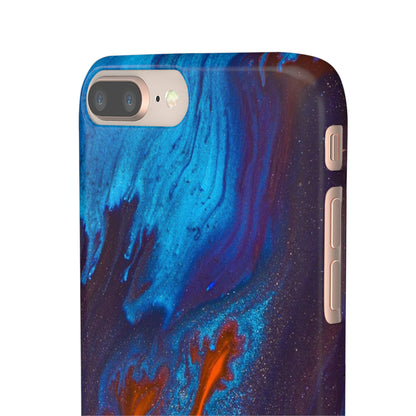 Orange Flame Ink Art iPhone Case (Slim) Phone Case