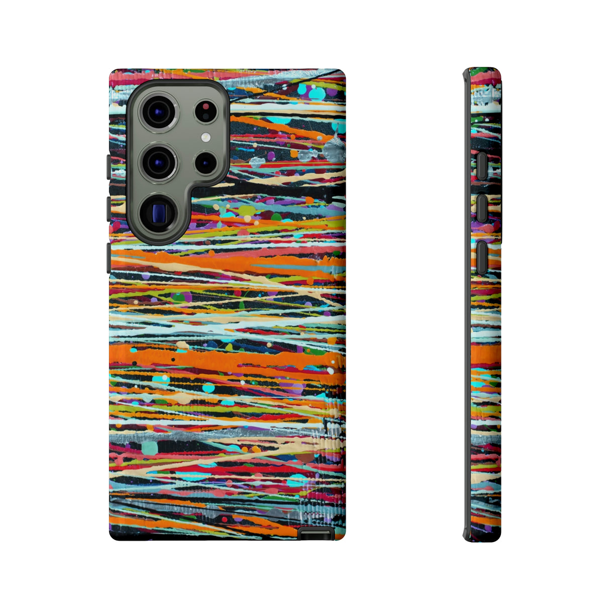 Stripe Art Android Case (Protective) Samsung Galaxy S23 Ultra Glossy Phone Case