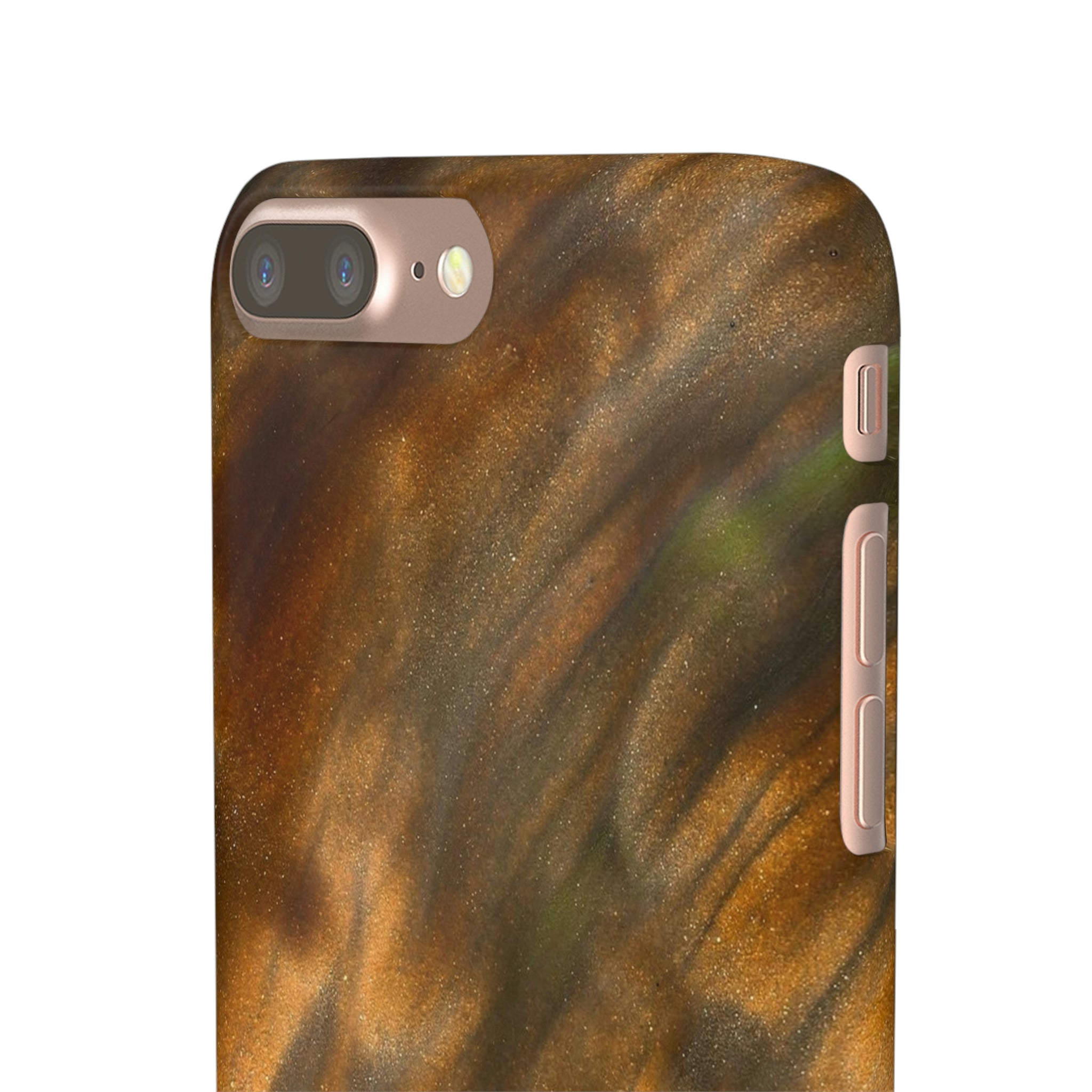 Gold Sand Ink Art iPhone Case (Slim) Phone Case