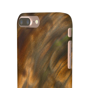 Gold Sand Ink Art iPhone Case (Slim) Phone Case