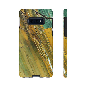 Cracked Yellow Android Case (Protective) Samsung Galaxy S10E Glossy Phone Case