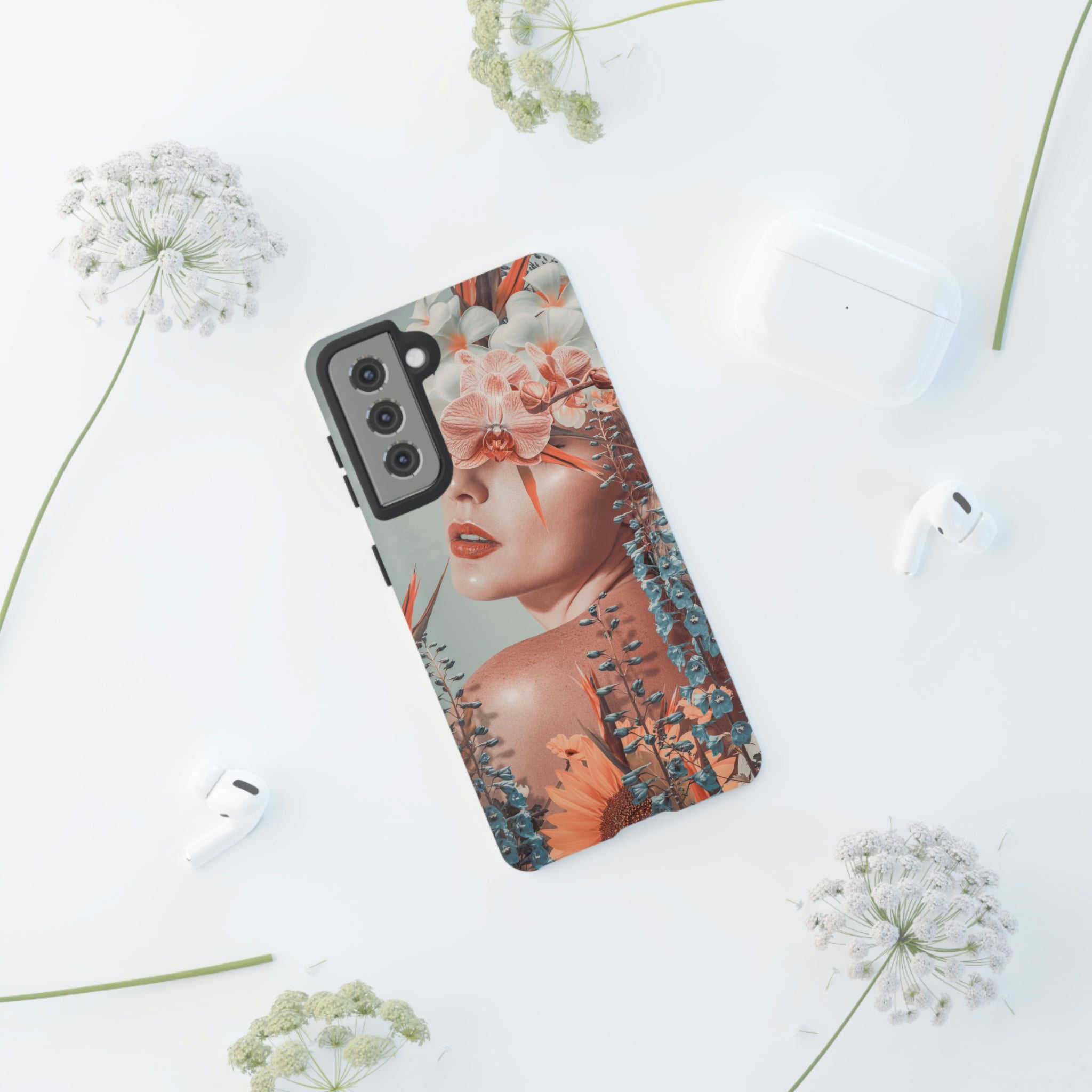 Contemporary Flowers Android Case (Protective) Phone Case