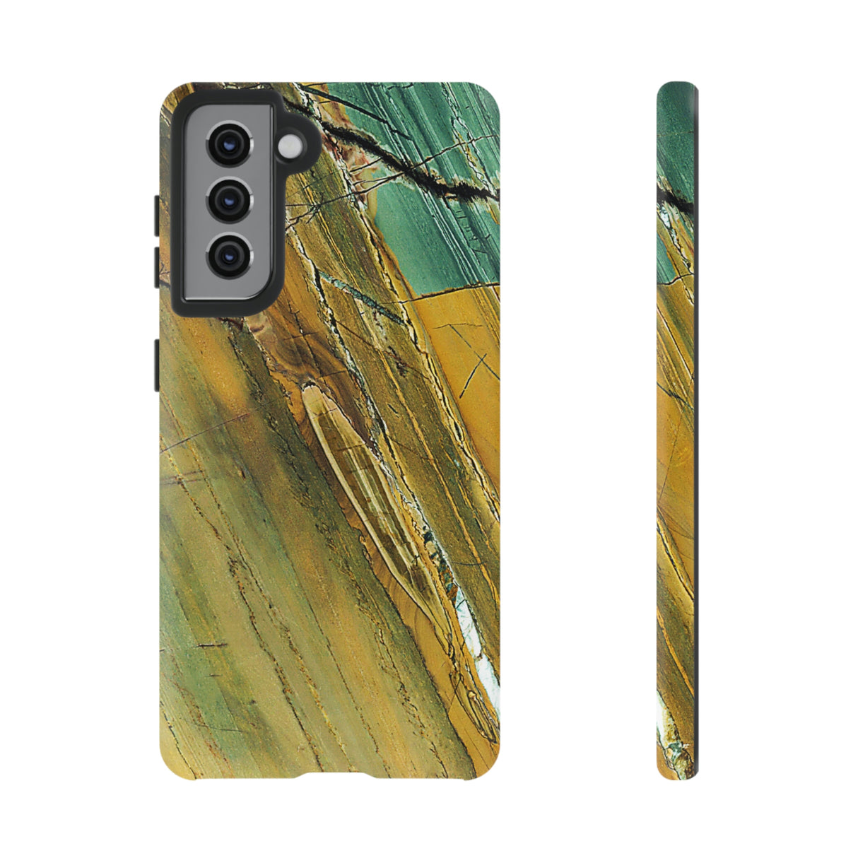 Cracked Yellow Android Case (Protective) Samsung Galaxy S21 Matte Phone Case