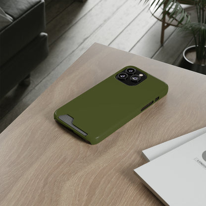 Army Green iPhone Case (Card) Phone Case