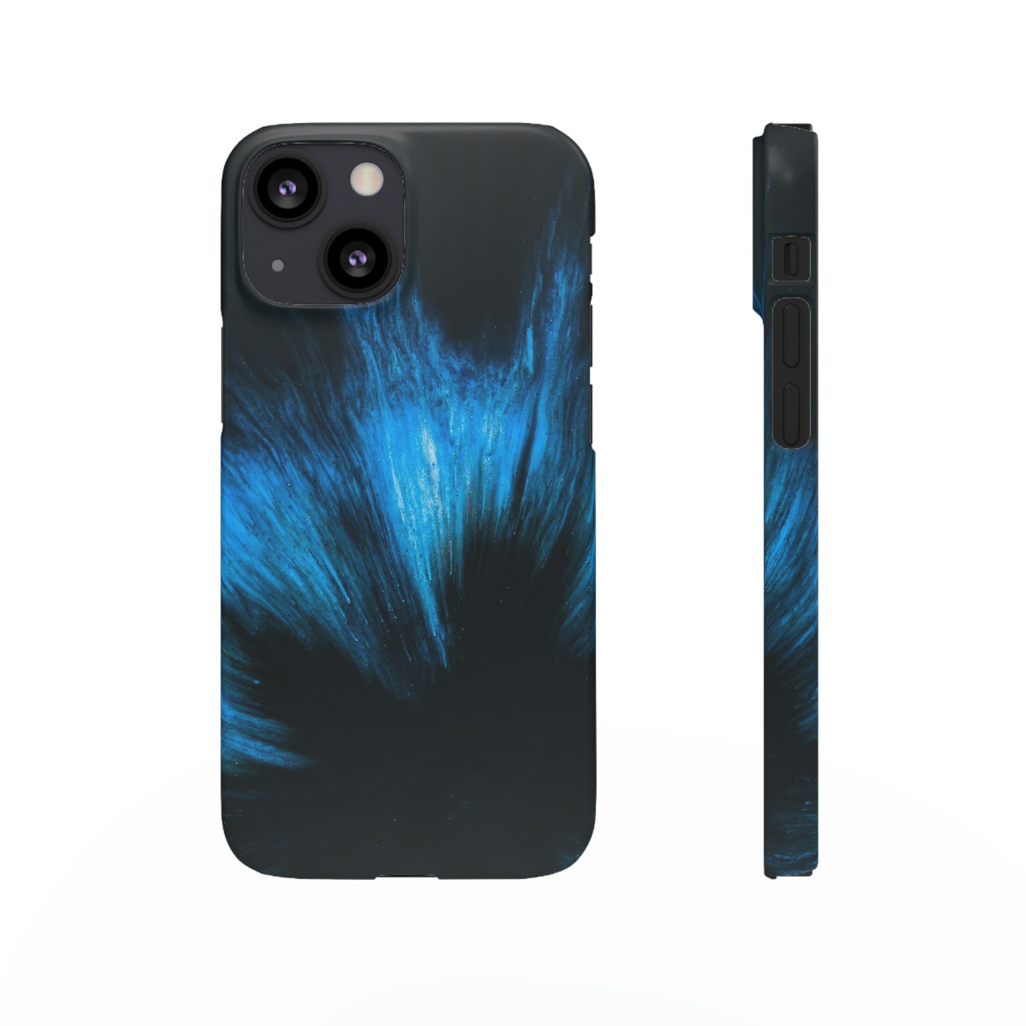 Midnight Shadow Ink Art iPhone Case (Slim) iPhone 13 Mini Matte Phone Case