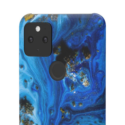 Blue Ice Melt Ink Art Android Case (Slim) Phone Case