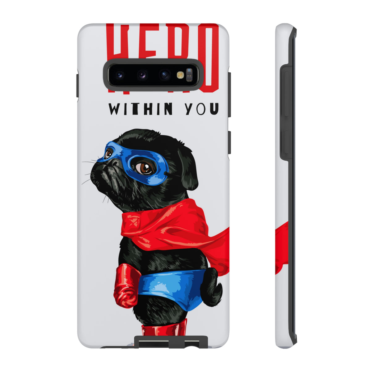 Hero Pug Android Case (Protective) Samsung Galaxy S10 Plus Matte Phone Case