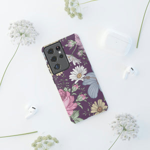 Purple Grass Vintage Flower Samsung Case (Protective) Phone Case