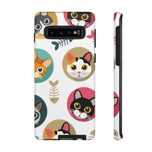 Cats Fishbone Android Case (Protective) Samsung Galaxy S10 Matte Phone Case