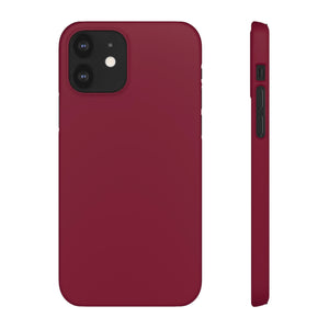 Claret Red iPhone Case (Slim) iPhone 12 Matte Phone Case