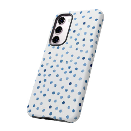 Blue Dots Pattern Android Case (Protective) Phone Case