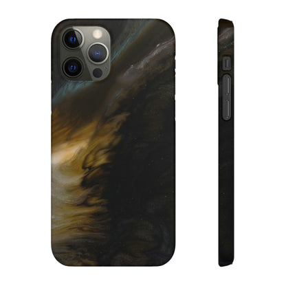 Midnight Shaddow Ink Art iPhone Case (Slim) iPhone 12 Pro Matte Phone Case