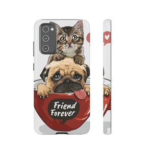 Pug n Kitten Android Case (Protective) Samsung Galaxy S20 FE Glossy Phone Case